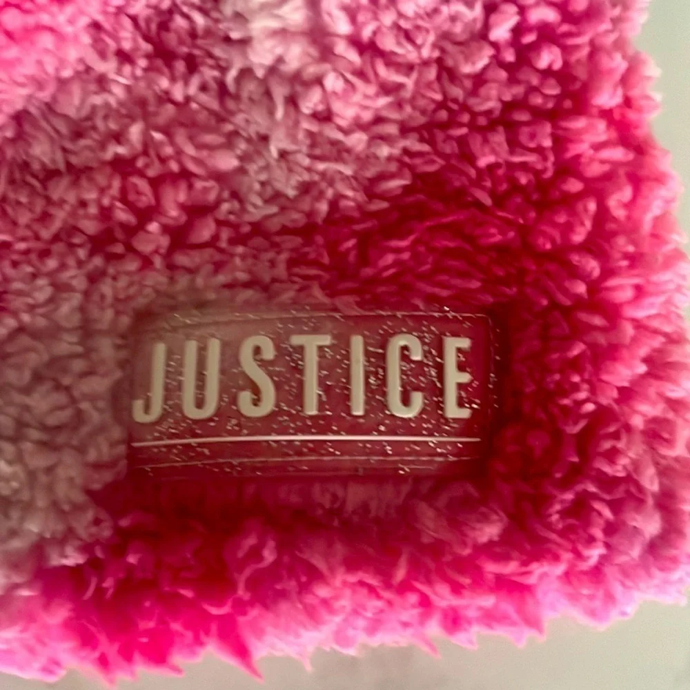 Justice Girls Beanie with Pom and Gloves, 2-Piece Cold Weather Set, One Size